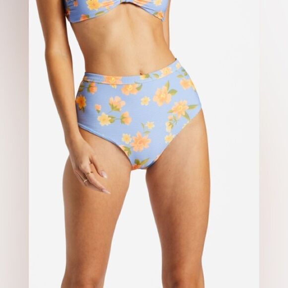 Billabong Lazy Days Tanlines Hi Retro Bikini Bottom - Picture 2 of 7